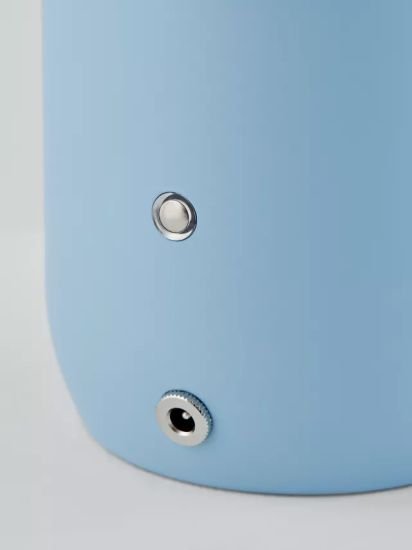 Mushroom Rechargeable Dimmable Table Lamp,Haze Blue/Lake Blue