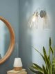 Revival Wall Light, Clear/Polished Nickel