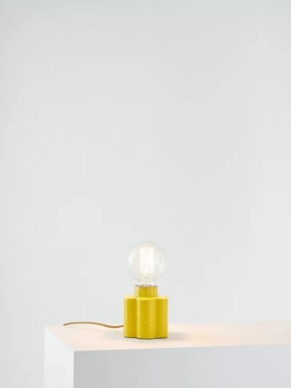 Ceramic Bulbholder Table Lamp,Mustard