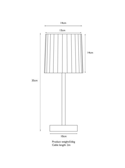 Stick Table Lamp, White