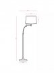 Swing Arm Floor Lamp, Nickel